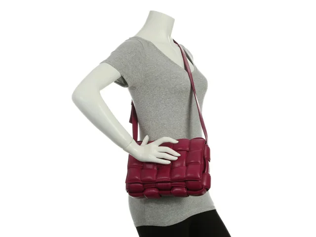 Bottega Veneta Maxi Raspberry Padded Cassette Bag in Woven leather from Ann's Fabulous Finds, photo 9 of 9