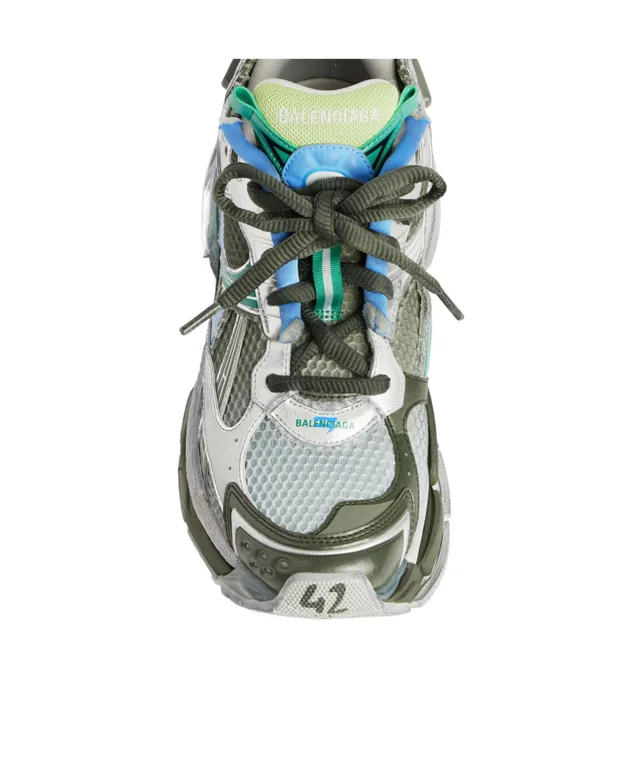 Balenciaga Men's Runner Gradient Sneaker in Grey/blue/green/yellow, photo 6 of 7 from SENSER