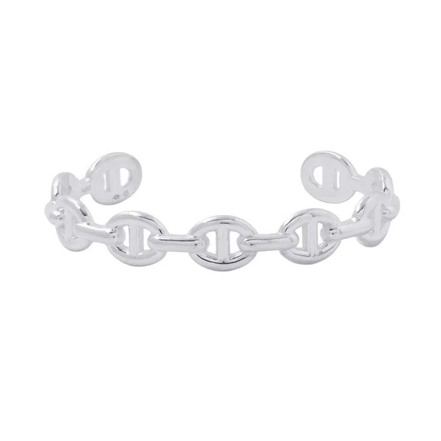 Hermès Chaine d'Ancre Bangle Size LG SV925 from GALLERY RARE