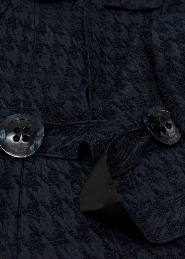 Dolce & Gabbana Houndstooth Silk Coat in Silk from HEWI, photo 2 of 2