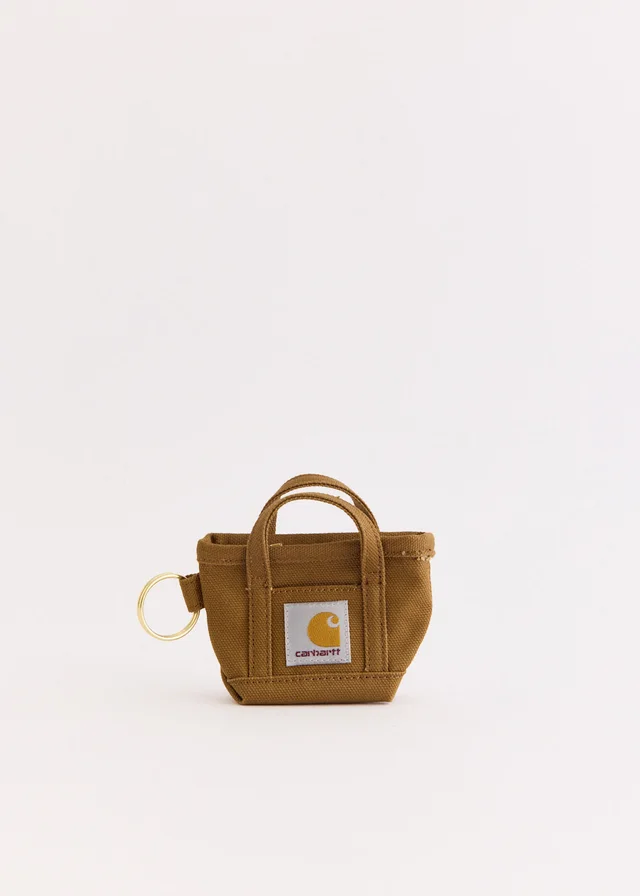 Carhartt WIP Mini Tote Bag Keychain in Brown from Incu, photo 1 of 1