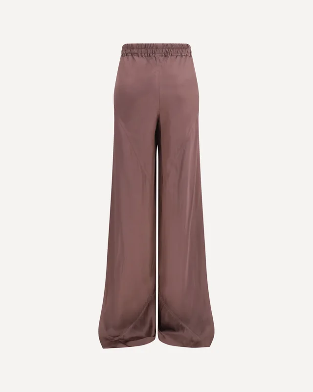 Rick Owens Wide-Leg Silk Pants, photo 2 of 3 from SENSER