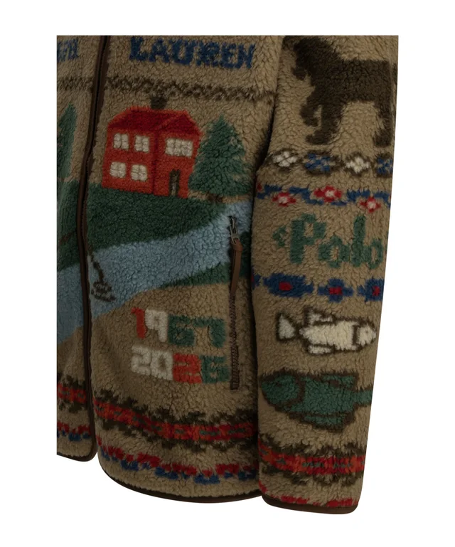 Polo Ralph Lauren Fleece Intarsia Zip Jacket, photo 4 of 6 from SENSER