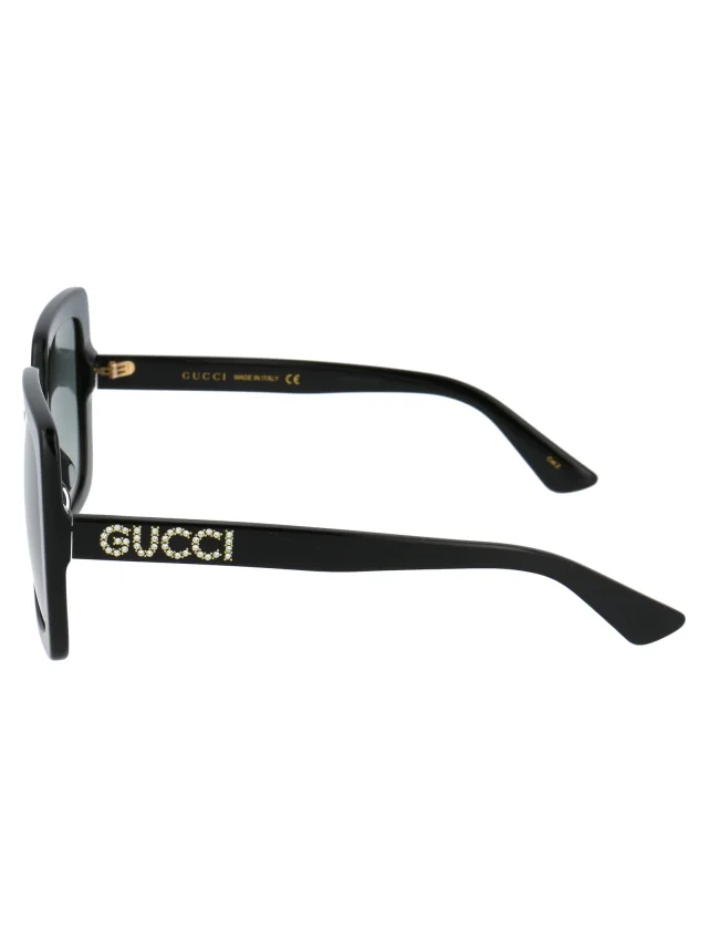 Gucci Gg0418s Sunglasses — Black Acetate in Black from HEWI, photo 3 of 3