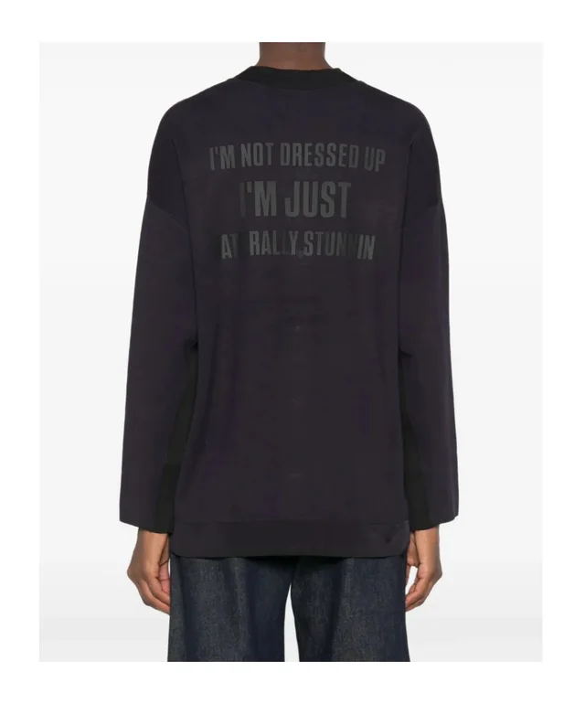 Elisabetta Franchi Buttoned Slogan Cardigan, photo 3 of 5 from SENSER