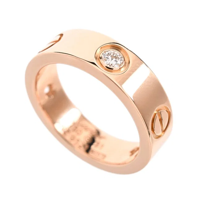 Cartier Ring Love Pink in Pink from The Reluxe