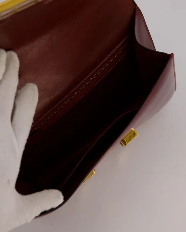 Hermès Vintage Constance 23 Bag in Burgundy Box leather from Sellier, photo 15 of 18