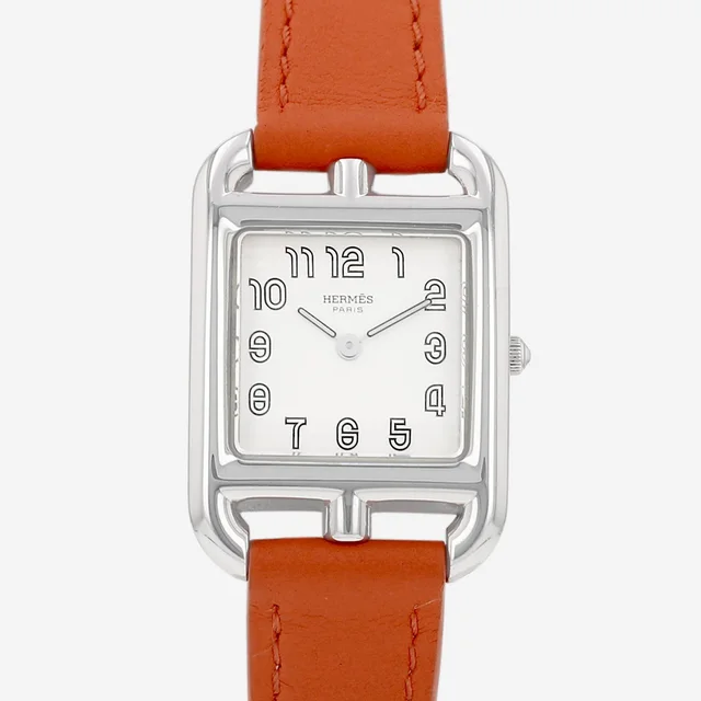 Cape Cod watch in steel Ref: Hermès - CC1.210 Circa 2005 in Leather from Collector Square