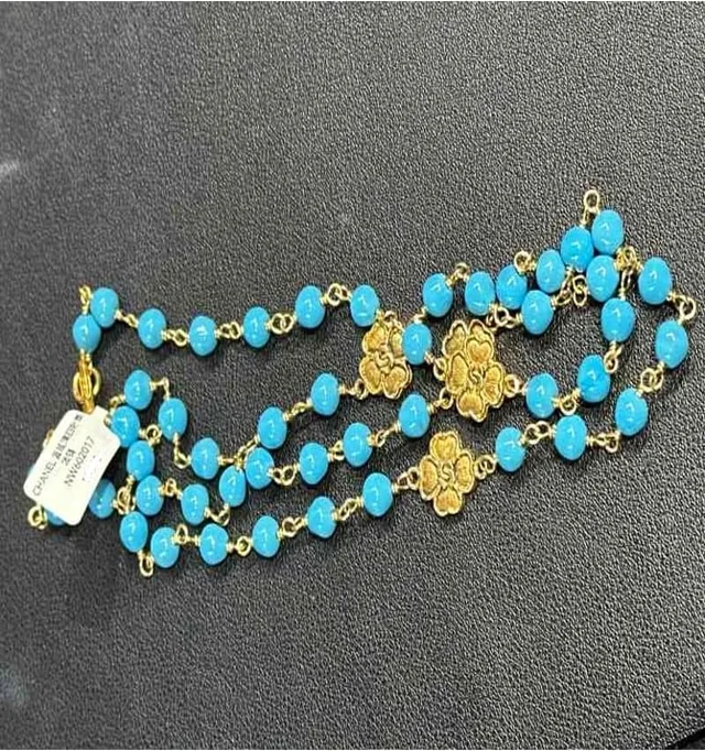 Chanel Glass Four-Leaf Clover Necklace in Blue from Luxury Promise, photo 1 of 1