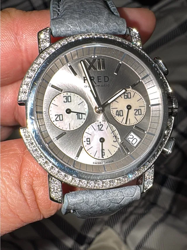 Men’s Fred Automatic Diamond Watch in silver|gray from Poshmark