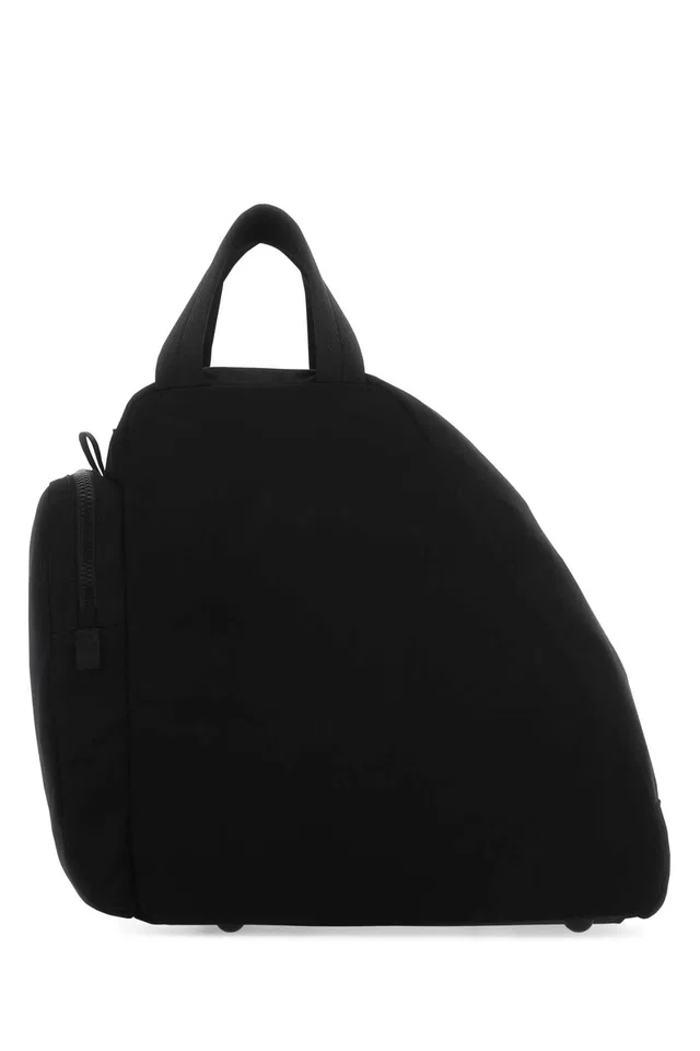 Prada Top Handle Bag — Black Pa-resinapoliuretano in Black Canvas from HEWI