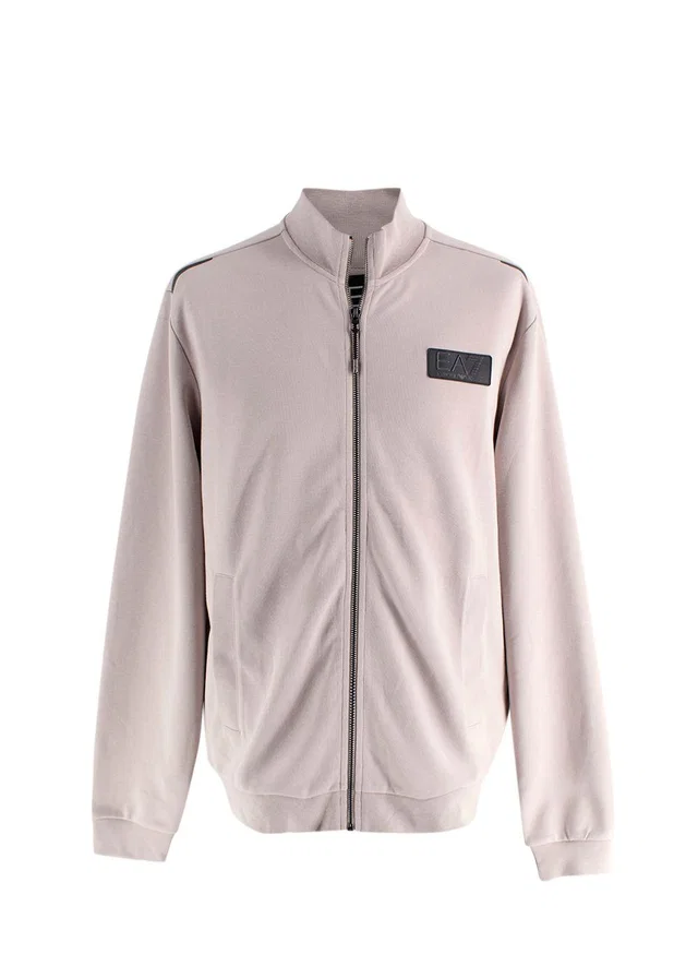 Giorgio Armani Beige Zip Up Jacket in Beige from HEWI