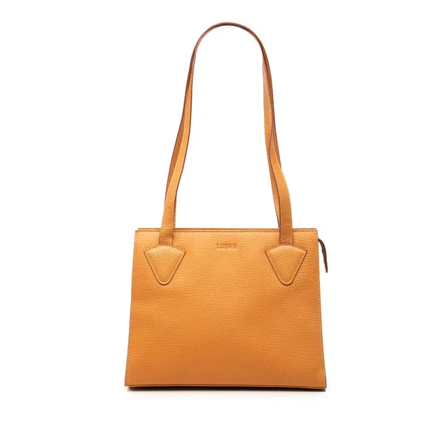 Yellow LOEWE Leather Tote in Yellow Leather from Designer Revival