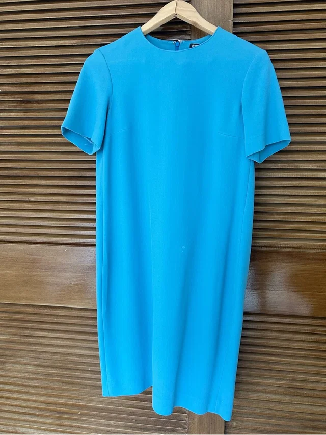 Jil Sander Shift Blue Dress - Size 36 in blue from Poshmark