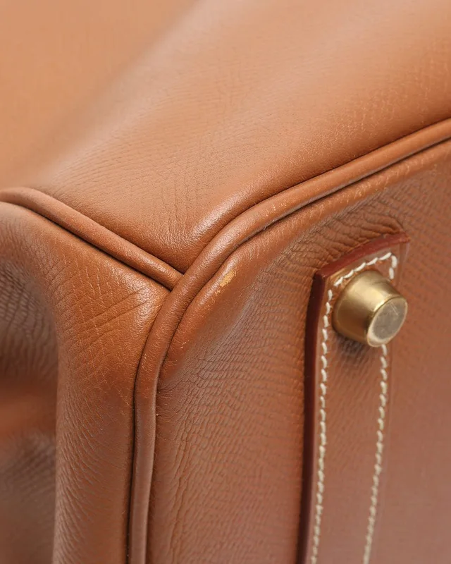 Hermès Courchevel Birkin 35 Bag in Denim from A Retro Tale, photo 8 of 10