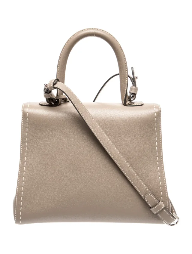 Delvaux Top Handle Bag in gray Leather from The RealReal, photo 4 of 6