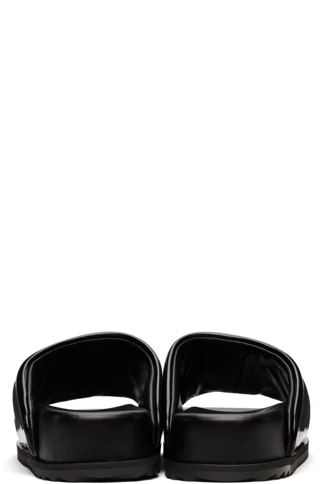 YUME YUME Black Finn Slides, photo 2 of 5 from SSENSE