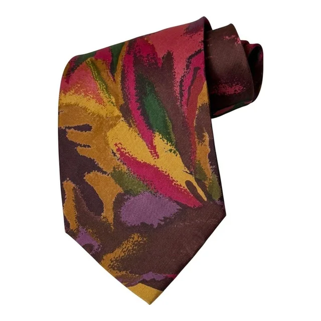 Mulberry Men's Scarf - Multi/Gold in gold|multicolor from Depop, photo 1 of 1
