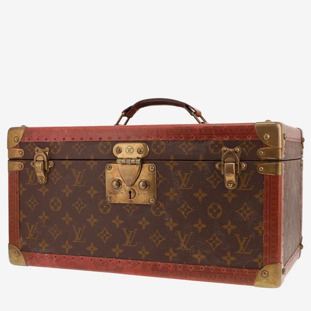 Vanity Louis Vuitton First-aid kit in brown Monogram canvas and brown lozine in Brown Coated canvas from Collector Square