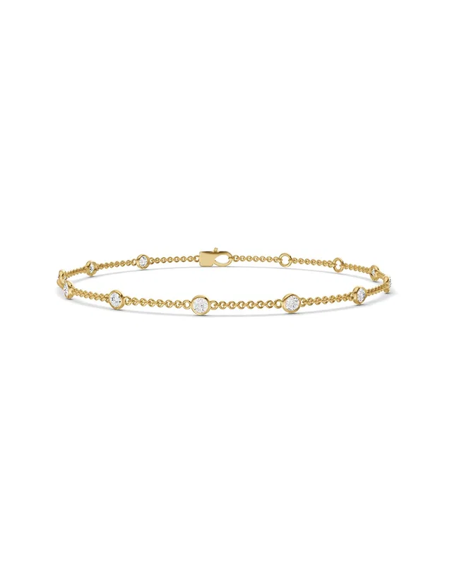 Lab Grown Diamonds 14K 0.25 ct. tw. Lab-Grown Diamond Station Bracelet, image 1 of 1 from Gilt