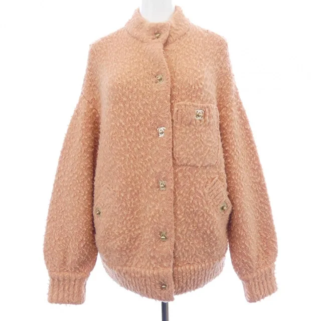 Chanel Turnlock Cardigan Pink in Pink from The Reluxe