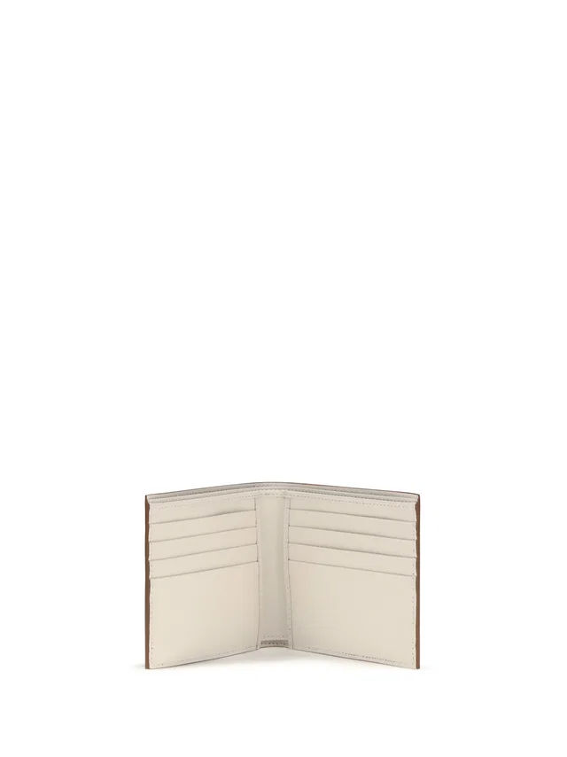 Prada Calf Leather Billfold Wallet — Beige in Beige Calfskin from HEWI