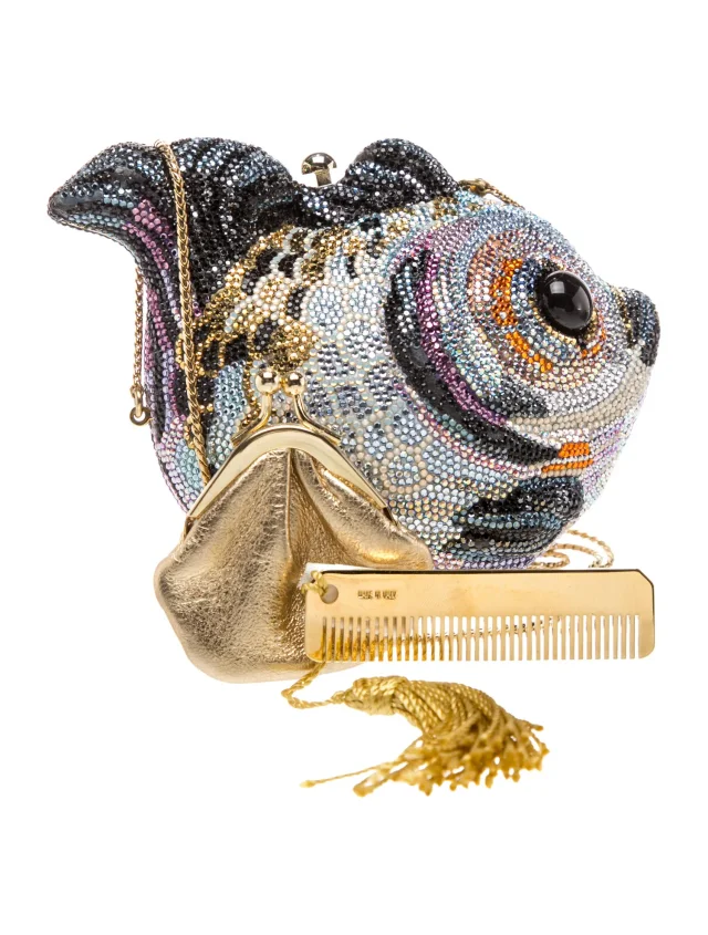 Judith Leiber Crystal Koi Fish in blue Leather from The RealReal, photo 3 of 6