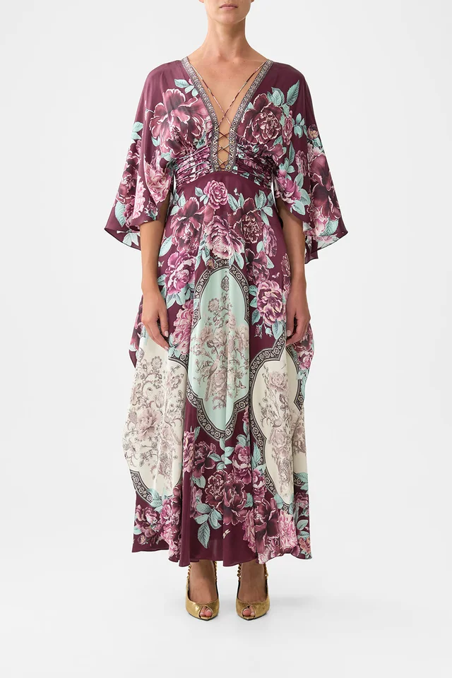 Camilla eBoutique V NECK LACE UP DETAIL LONG DRESS IF THESE TILES COULD TALK from CAMILLA, photo 1 of 1