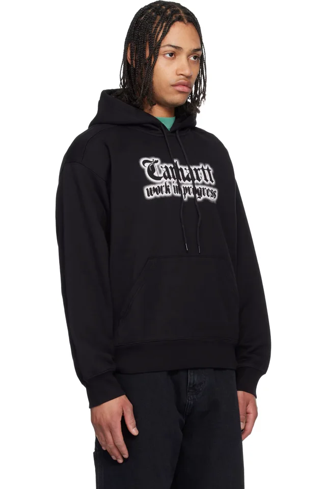 Carhartt Work In Progress Black World Tour Hoodie, photo 2 of 2 from SSENSE
