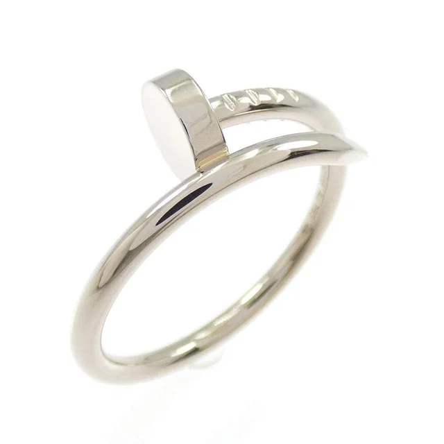 Cartier Juste un Clou Au750 White Gold Ring Size 12 in White from LuxUness