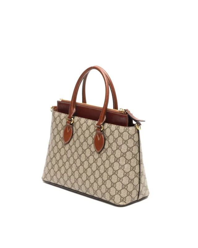 Gucci GG Supreme Linea Bag in Suede from A Retro Tale, photo 3 of 9