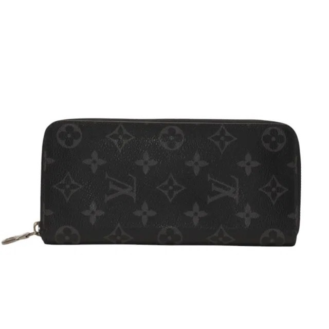 Louis Vuitton Zippy Wallet Vertical Monogram Eclipse Black in Black Canvas from The Reluxe