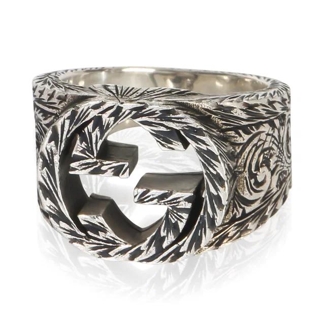 Gucci Sterling Silver Interlocking G Paisley Ring 925 in Silver from HEWI