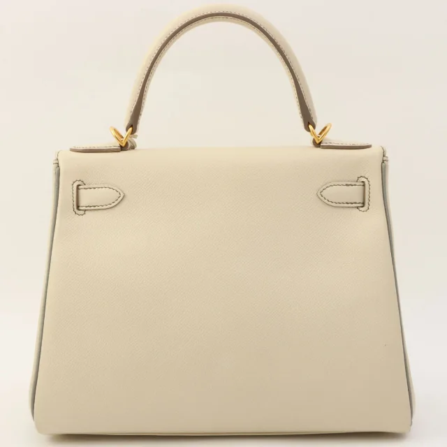 Hermès 2018 Kelly 28 Craie in White Epsom leather from VINTAGE QOO TOKYO, photo 2 of 13