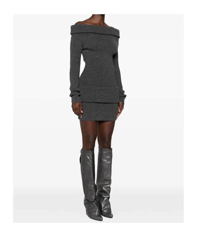Jean Paul Gaultier Off-the-shoulder knit dress, photo 2 of 4 from SENSER