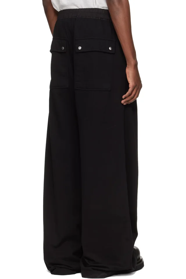 Rick Owens DRKSHDW Black Temple Geth Belas Sweatpants, photo 3 of 4 from SSENSE