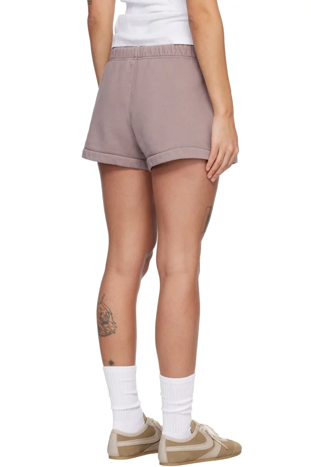 Fear of God ESSENTIALS Purple Signature Running Shorts, photo 3 of 4 from SSENSE