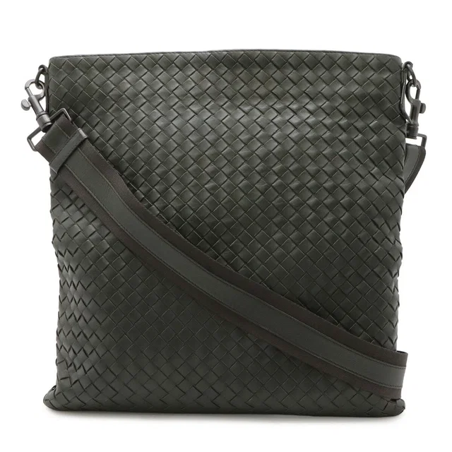 Bottega Veneta Intrecciato Leather Shoulder Bag in Woven leather from LuxUness