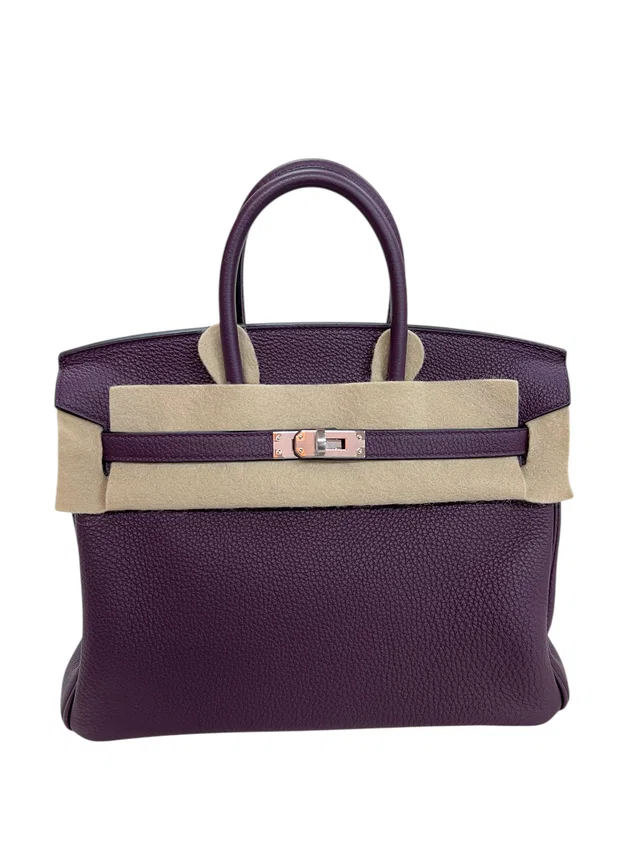 Hermès Birkin 25 Cassis Togo PHW #U in Togo leather from Luxury Promise