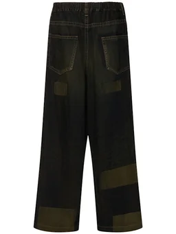 Mihara Yasuhiro Wide-leg jeans with applied details in 100% Cotton, photo 5 of 5 from LUISAVIAROMA
