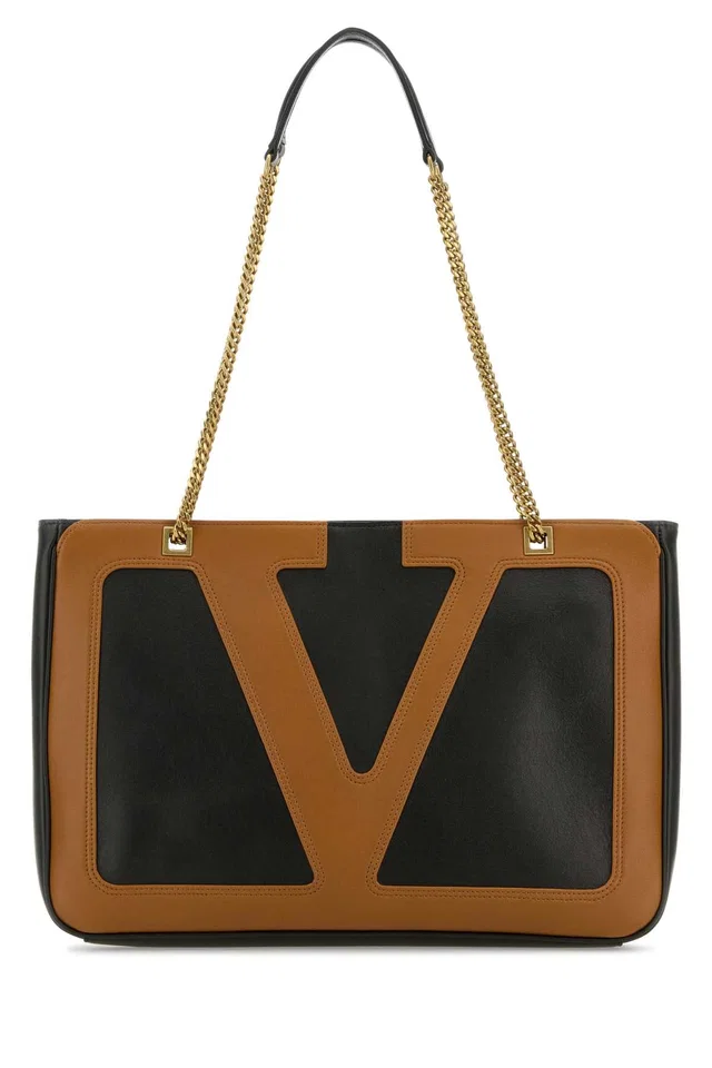 Valentino Garavani Tote Shoulder Bag — Black in Black Lambskin from HEWI