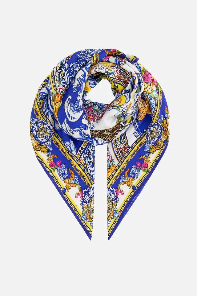 Camilla eBoutique LARGE CRYSTALLED SILK SQUARE SCARF ESPAÑA NIRVANA from CAMILLA, photo 1 of 1