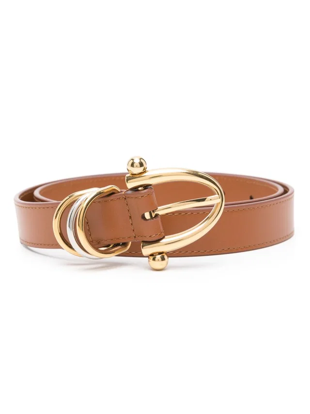 Chloé Leather Belt — Tan in Brown Leather from HEWI
