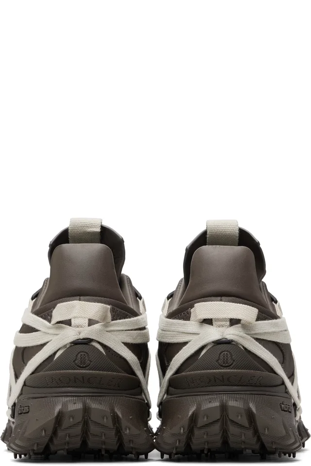 Moncler + Rick Owens Gray Trailgrip Megalace Sneakers, photo 2 of 5 from SSENSE