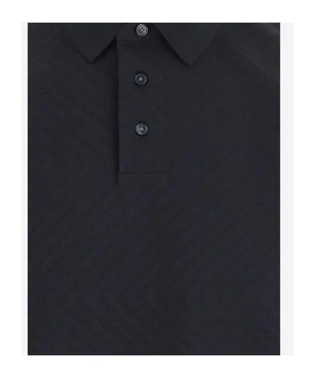 Emporio Armani US Exclusive jacquard jersey polo shirt, photo 2 of 2 from SENSER