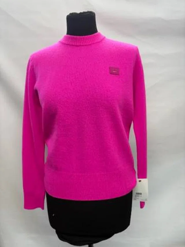 Acne Studios Jumper Hot Pink Size: XS in Pink Wool from Oxfam Online Shop