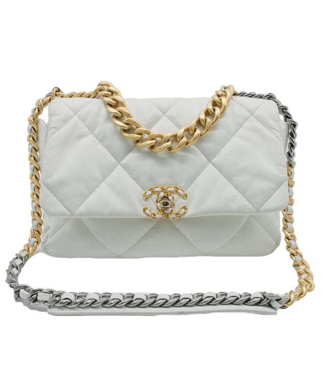 Chanel 19 White in White Lambskin from Luxury Promise
