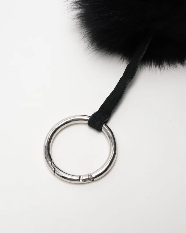 Fendi Pom- Fur Charm in Leather from A Retro Tale, photo 3 of 3