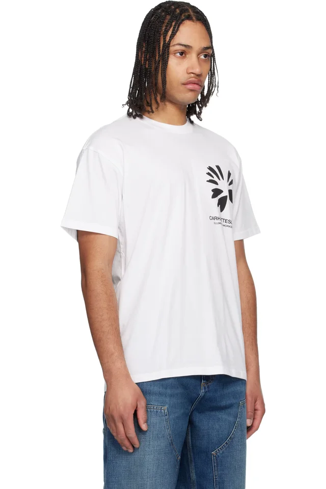 Carhartt Work In Progress White Compy T-shirt, photo 2 of 4 from SSENSE