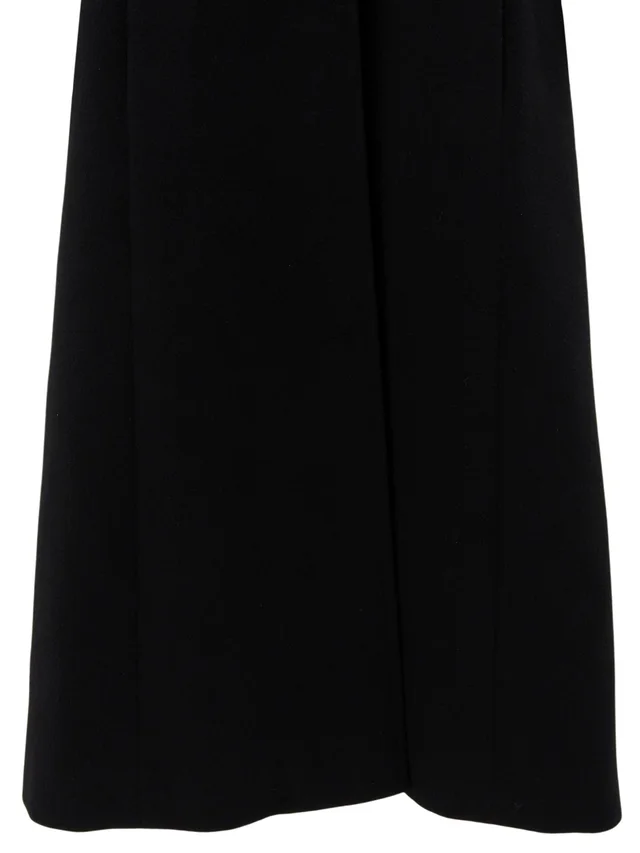 Chanel 1997 Cashmere CC Mark Button Long Coat #36 Black in Black Cashmere from VINTAGE QOO TOKYO, photo 2 of 2